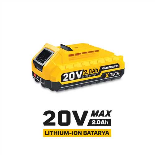 20 VOLT YEDEK BATARYA (2.0Ah