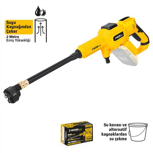 AKÜLÜ BASINÇLI YIKAMA MAKİNESİ 30 BAR 435 PSI (SOLO MAKİNA