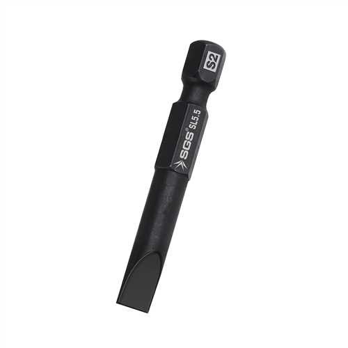 DÜZ UÇLU BİTS S2 SL5,5*25mm Black-Pro Series