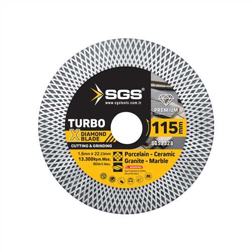TURBO X ELMAS HASSAS KESİCİ VE TAŞLAYICI (115*1,6 MM