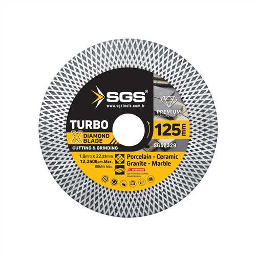 TURBO X ELMAS HASSAS KESİCİ VE TAŞLAYICI (125*1,8 MM