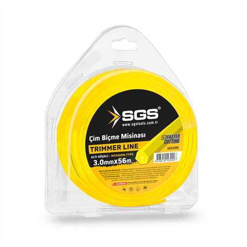 TIRPAN MİSİNASI 3.0 MM 56 MT ALTIGEN (SARI