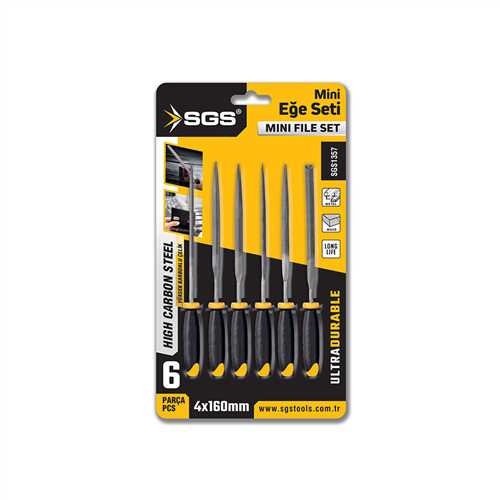 6 PARÇA MİNİ EĞE SETİ 4*160 MM