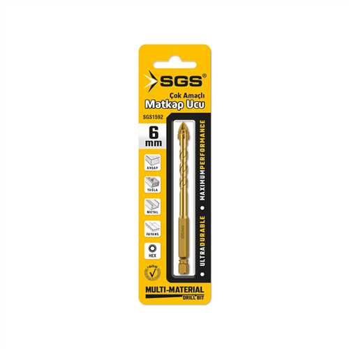 ÇOK AMAÇLI MATKAP UCU 6MM*100MM