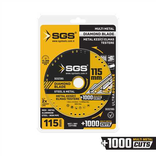 VAKUMLU ELMAS MULTI-METAL KESİCİ 115 MM