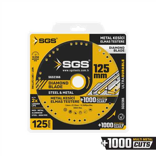 VAKUMLU ELMAS MULTI-METAL KESİCİ 125 MM