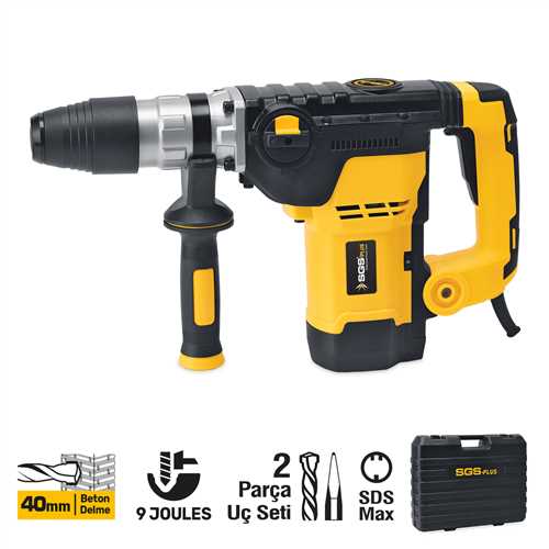 KIRICI-DELİCİ MATKAP 1250 Watt 40MM 9KG 9 JOULES (SDS MAX