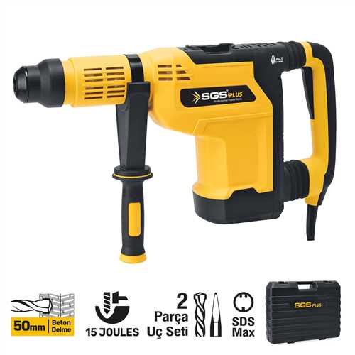 KIRICI-DELİCİ MATKAP 1500 Watt 50MM 11KG 15 JOULES (SDS MAX