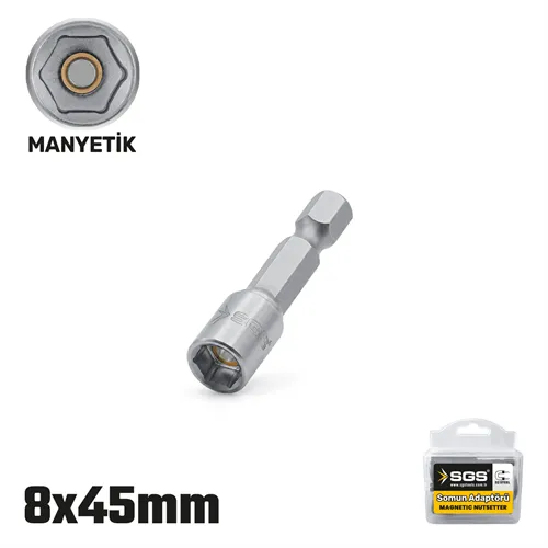 MANYETİK SOMUN ADAPTÖRÜ 8MM*45MM