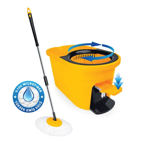 TRIPTON PEDALLI MOP TEMİZLİK SETİ