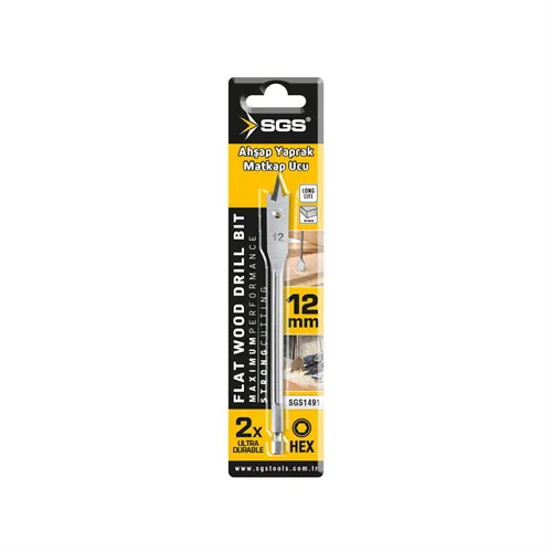AHŞAP YAPRAK MATKAP UCU 12x152 mm
