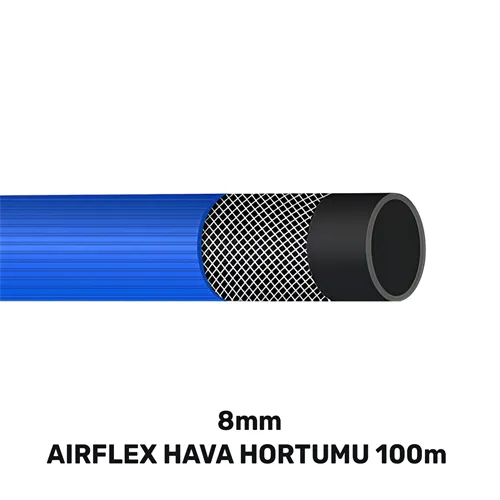 8 MM AIRFLEX HAVA HORTUMU 100 MT MAVİ (140gr/mt