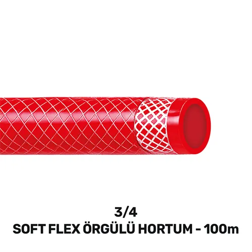 3/4 SOFTFLEX ÖRGÜLÜ HORTUM 100 MT (210gr/mt