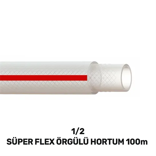 1/2 SUPERFLEX ÖRGÜLÜ HORTUM 100 MT (150gr/mt