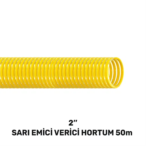2'' SARI EMİCİ VERİCİ HORTUM 50 MT (680gr/mt