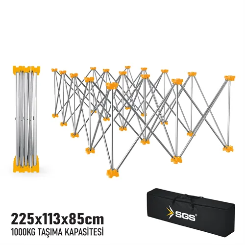 KATLANIR ÇALIŞMA TEZGAHI ALÜMİNYUM 225*113*85 CM