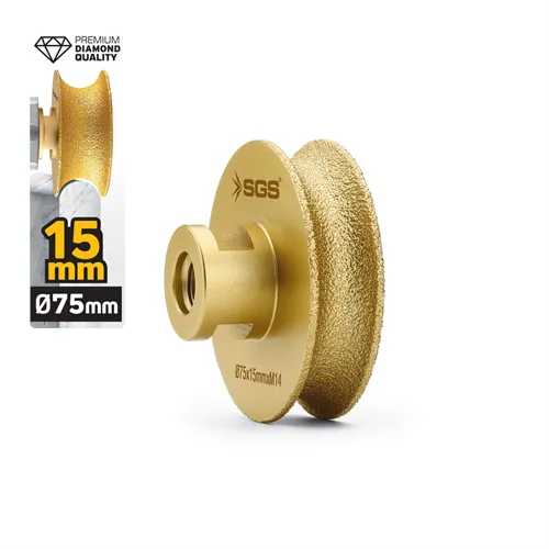 M14-75x15 MM VAKUM ELMAS TAŞLAMA DİSKİ TAM PROFİL