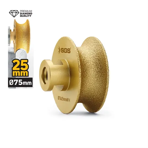 M14-75x25 MM VAKUM ELMAS TAŞLAMA DİSKİ TAM PROFİL