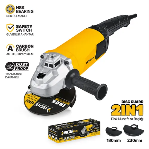 ENDÜSTRİYEL TAŞLAMA MAKİNESİ 3000 WATT 180-230 MM