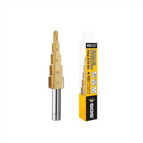 HSS KADEMELİ MATKAP UCU 4-12 MM