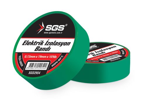 ELEKTRİK İZOLASYON BANDI YEŞİL 19MM*10YRD