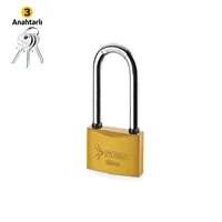 ASMA KİLİT SARI BOYALI UZUN KANCA 32MM 1