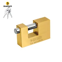 ASMA KİLİT KAYAR MİLLİ SARI KAPLAMA 80MM 1