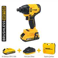 X-TECH Brushless Impact Driver Set 20V 2.0Ah 
2 Battery 1 Charger 1