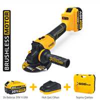 AKÜLÜ AVUÇ TAŞLAMA MAKİNASI SETİ 20V 2*4.0Ah (KÖMÜRSÜZ MOTOR) 1