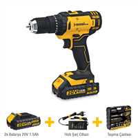 AKÜLÜ VİDALAMA SETİ DARBELİ 20 VOLT 2*1.5Ah 1