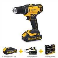 Cordless Drill 20V 1.5Ah
2 Battery 1 Charger 1