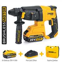 AKÜLÜ ELEKTRO PNÖMATİK KIRICI DELİCİ SETİ 20V 2*4.0Ah (KÖMÜRSÜZ MOTOR) 1