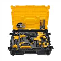 X-TECH 3 Pcs Combo Kit
1 Pcs Cordless Impact Drill
1 Pcs Cordless Rotary Hammer
1 Pcs Cordless Angle  Grinder
4.0Ah 2 Battery 1 Charger 2