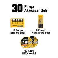 X-TECH 3 Pcs Combo Kit
1 Pcs Cordless Impact Drill
1 Pcs Cordless Rotary Hammer
1 Pcs Cordless Angle  Grinder
4.0Ah 2 Battery 1 Charger 3