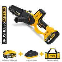 X-TECH Cordless Chainsaw Set 200mm 20V 4.0Ah 
1 Battery 1 Charger 1