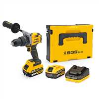 AKÜLÜ DARBELİ MATKAP SETİ 20 VOLT 130 Nm Tork 2*4.0Ah (KÖMÜRSÜZ MOTOR) 3