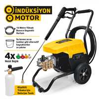 ENDÜSTRİYEL YÜKSEK BASINÇLI YIKAMA MAKİNASI 2800 WATT 150 BAR İNDÜKSİYON MOTOR 1