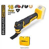 AKÜLÜ MULTI-TOOLS KESİCİ VE RASPALAMA MAKİNESİ 20V  (SOLO MAKİNA) 1