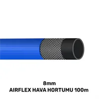 8 MM AIRFLEX HAVA HORTUMU 100 MT MAVİ (140gr/mt) 1