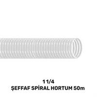 1 1/4''  ŞEFFAF LAVABO&SİFON SPİRAL HORTUM 50 MT 1