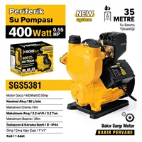 PERİFERİK SU POMPASI 400 WATT 0.55 HP 2