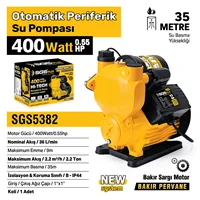 OTOMATİK PERİFERİK SU POMPASI 400 WATT 0.55 HP 2