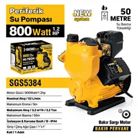 PERİFERİK SU POMPASI 800 WATT 1.2 HP 2