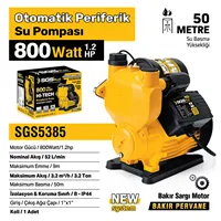OTOMATİK PERİFERİK SU POMPASI 800 WATT 1.2 HP 2
