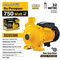 SANTRİFÜJ SU POMPASI 750 WATT 1.0 HP 2