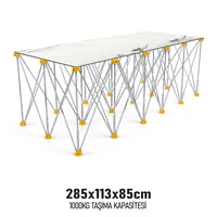 KATLANIR ÇALIŞMA TEZGAHI ALÜMİNYUM 285*113*85 CM 2