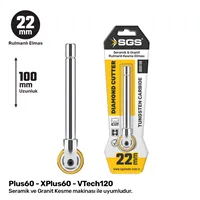 SERAMİK-GRANİT KESME ELMASI 22MM RULMANLI 1