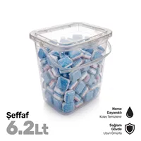 SAKLAMA KABI DİKDÖRTGEN 6200 ML (DETERJANLIK) 2