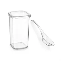 SAKLAMA KABI KARE 400 ML (BAHARATLIK KAŞIKLI) 1
