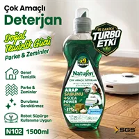 NATUJEN ÇOK AMAÇLI DETERJAN ARAP SABUNU SODA 1500 ML 6